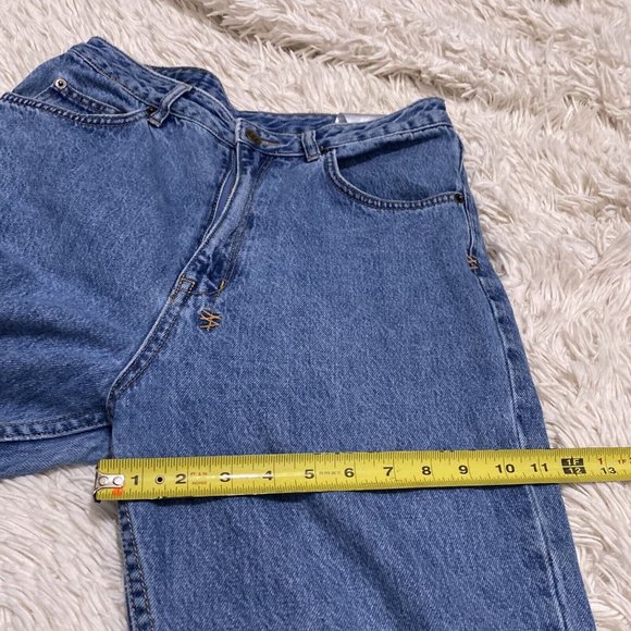KSubi Blue Women’s Jeans Size 30” X 27 Raw Hem Chlo wasted Bae Blue high Waist - Picture 14 of 16
